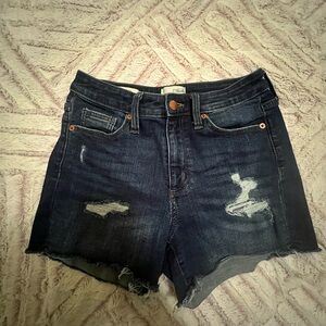 Universal Thread Dark Wash Denim Cut-Off Shorts Size 2/26